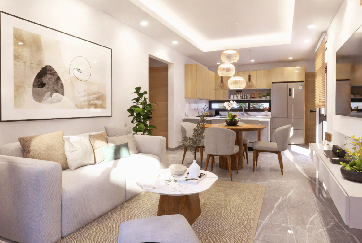 Hermosos apartamentos para el retiro, inversión o para vivienda principal en Punta Cana, a pocos minutos del centro de la cuidad