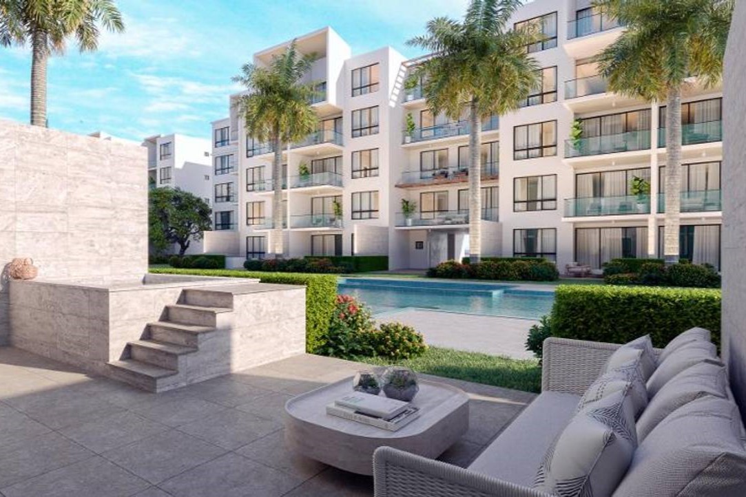Complejo de apartamentos desde 1 a 3 habitaciones, con vista a Piscina Infinita, en Punta Cana