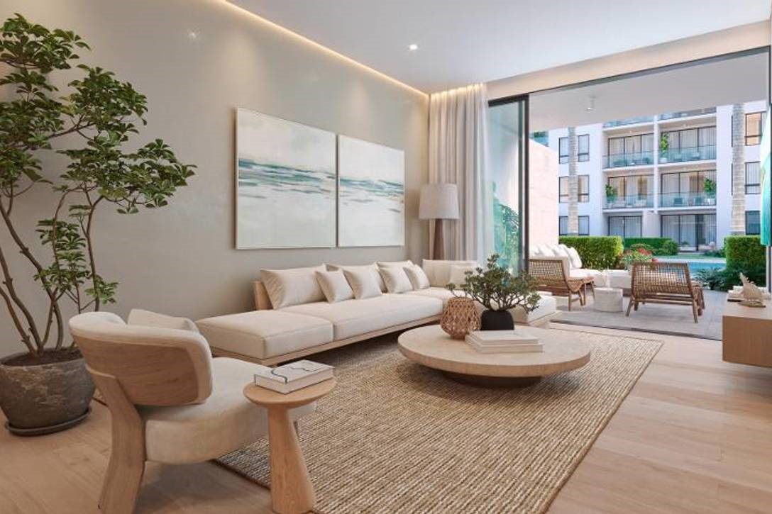 Complejo de apartamentos desde 1 a 3 habitaciones, con vista a Piscina Infinita, en Punta Cana