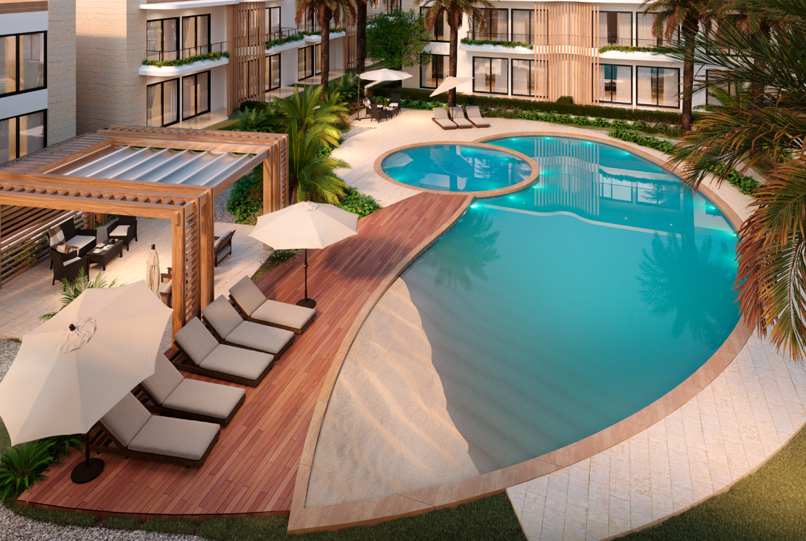 ATZA LIVING, apartamentos en Vista Cana de 1 y 2 habitaciones, cerca de la playa artificial Punta Cana