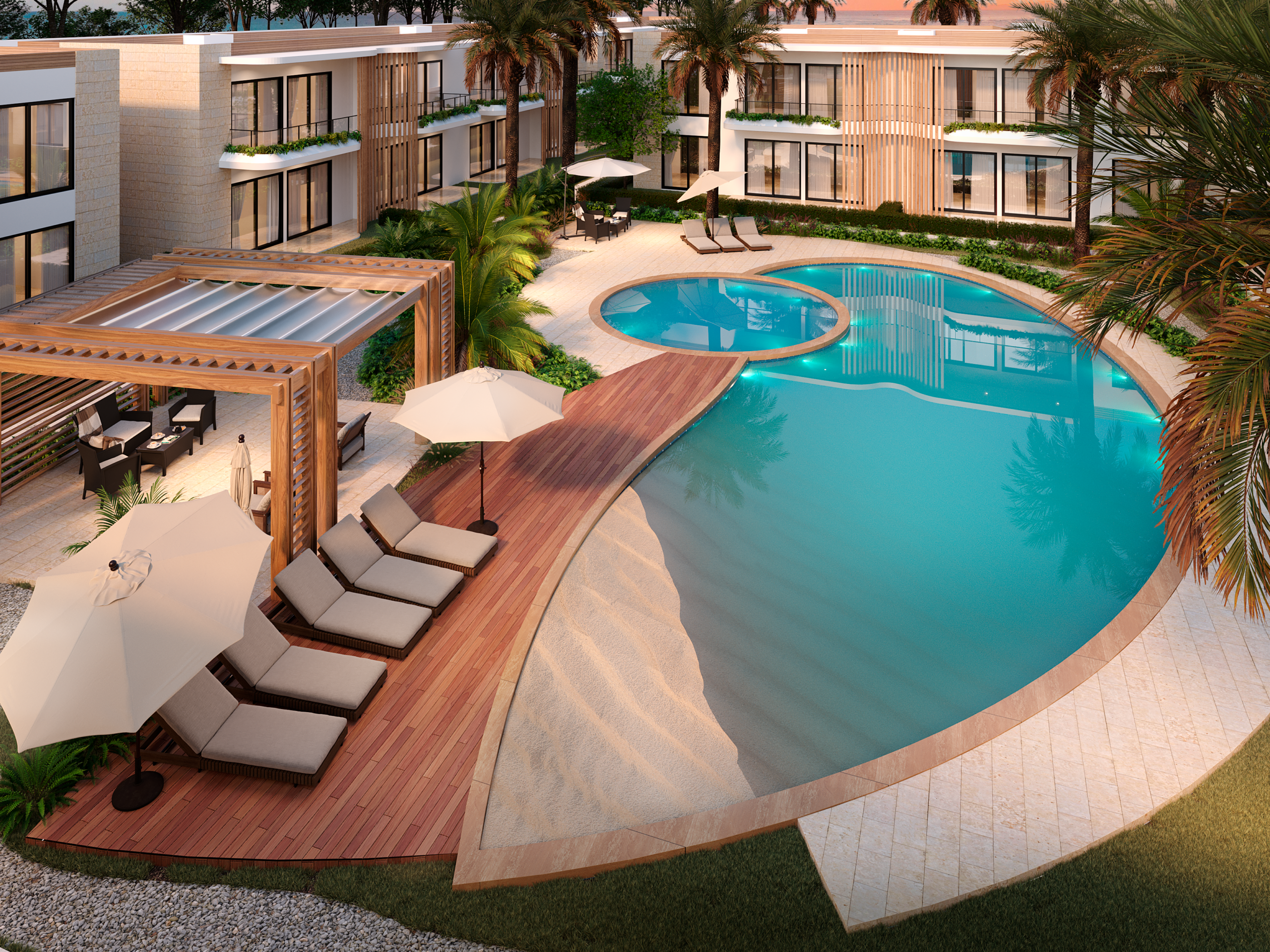 ATZA LIVING, apartamentos en Vista Cana de 1 y 2 habitaciones, cerca de la playa artificial Punta Cana