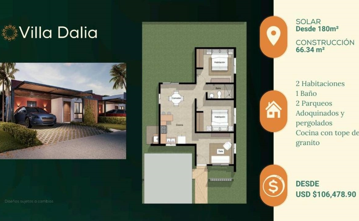 Ciudad del Sol – Sunset Gardens Casas y townhouses de bajo costo en Punta Cana