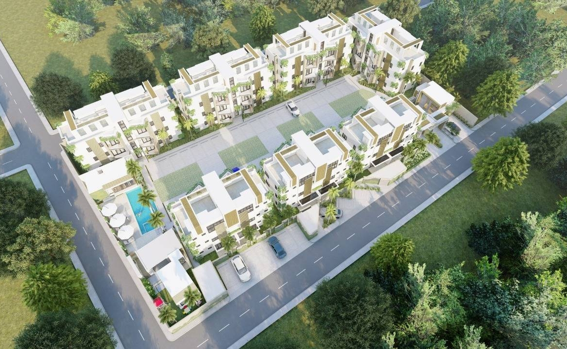 Caribbean Gardens en Punta Cana – Apartamentos en Punta Cana residencial cerrado.