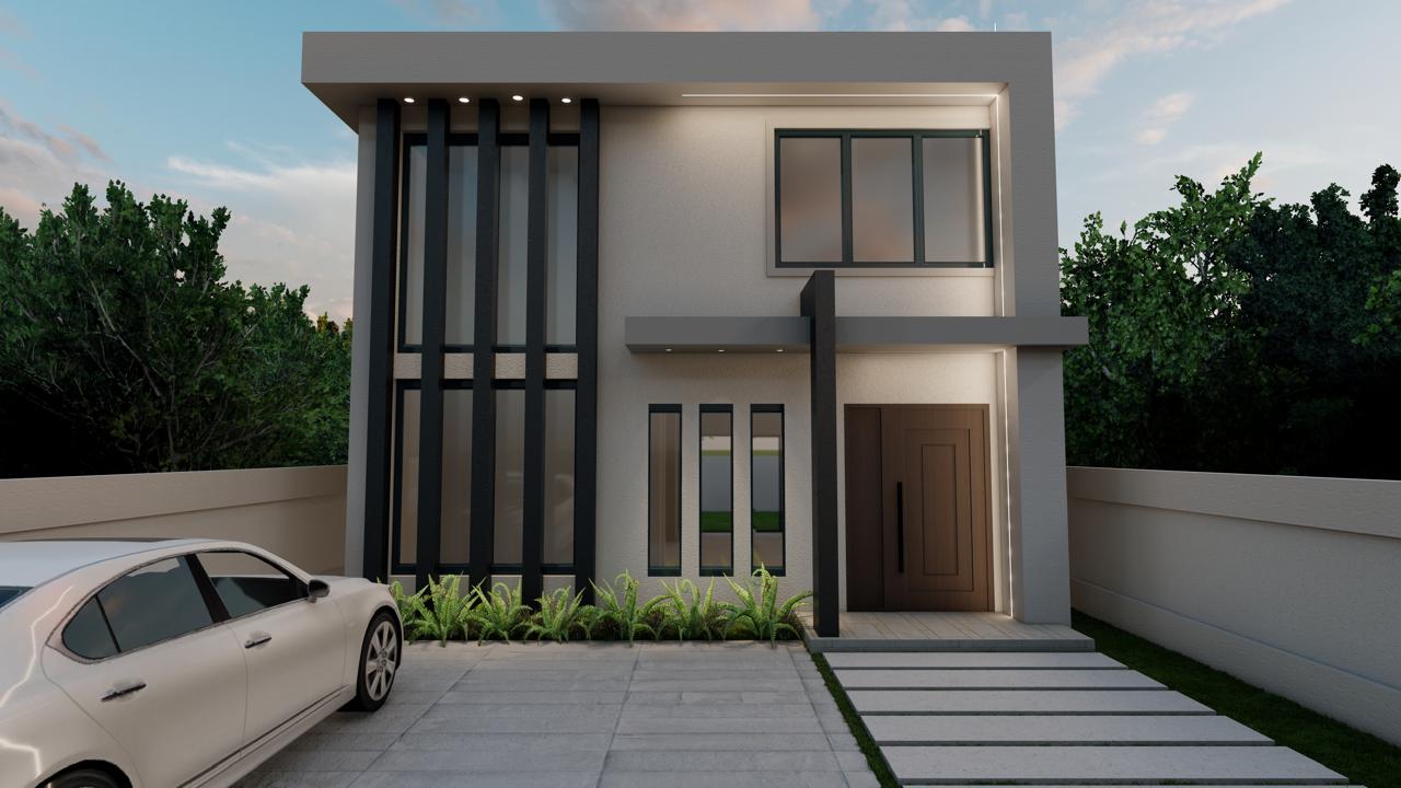 (2) Villa Eva – individual elegante en Brisas de Punta Cana, en planos con entrega de 6 a 12 meses