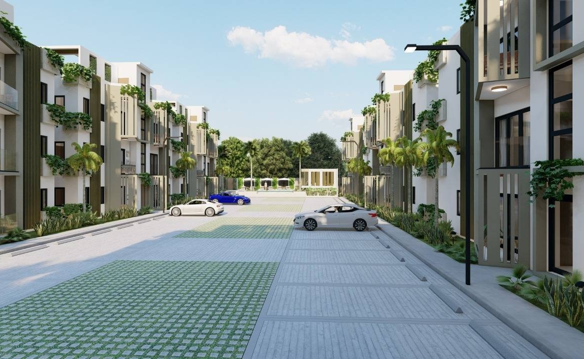 Caribbean Gardens en Punta Cana – Apartamentos en Punta Cana residencial cerrado.