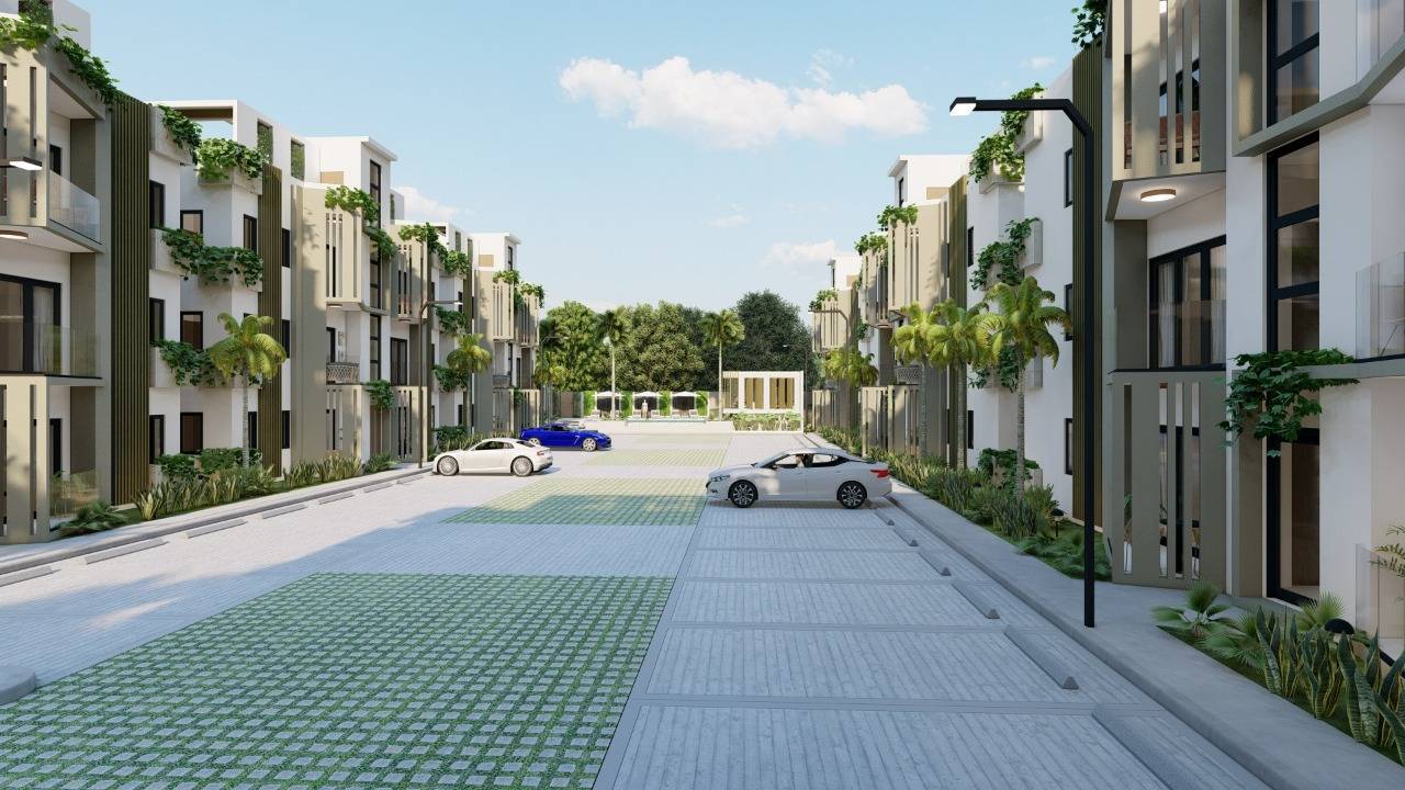 2cg Caribbean Gardens en Punta Cana – Apartamentos en Punta Cana residencial cerrado.