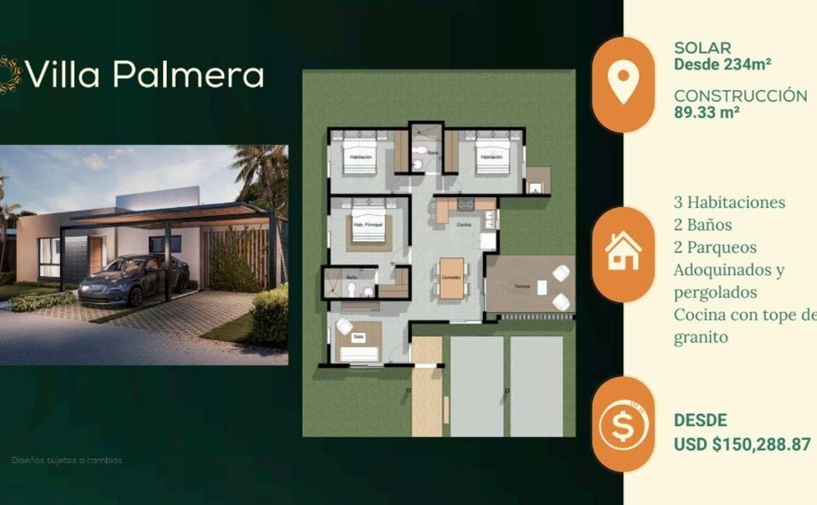 Ciudad del Sol – Sunset Gardens Casas y townhouses de bajo costo en Punta Cana