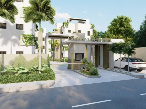 Caribbean Gardens en Punta Cana – Apartamentos en Punta Cana residencial cerrado.