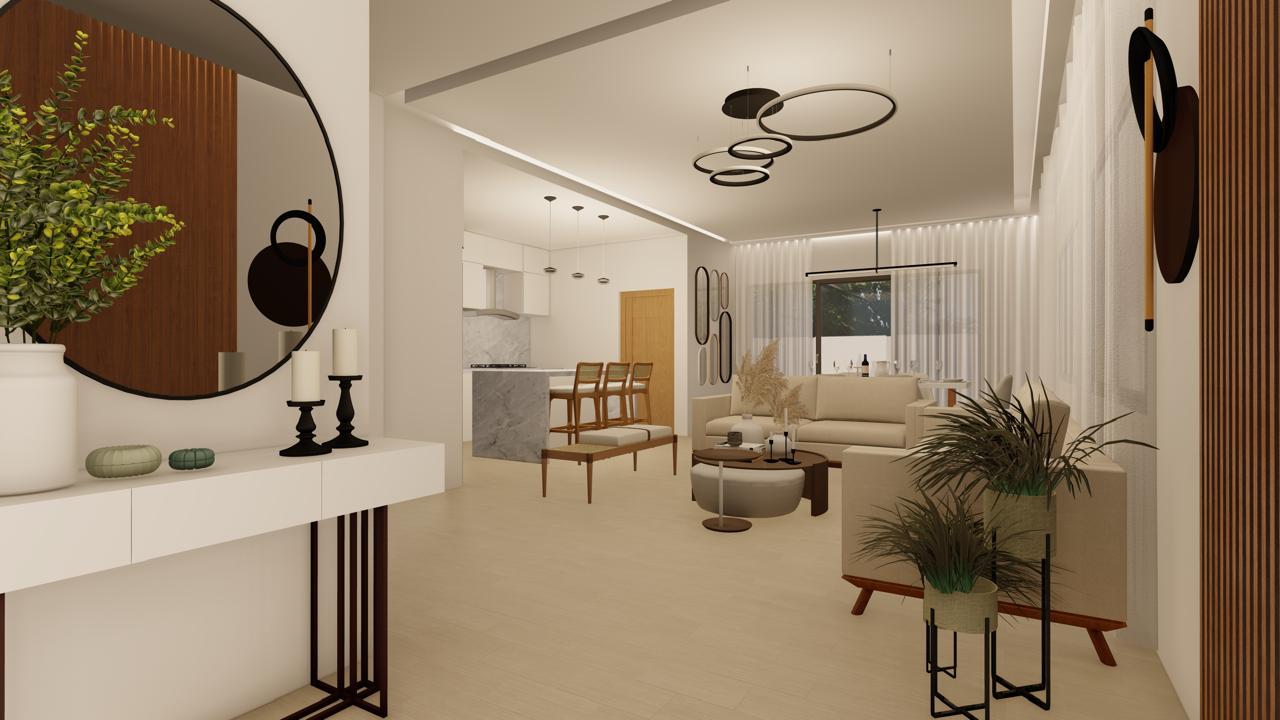 (4) Villa Elaia: Residencia Contemporánea de Un Nivel 3 Habs en Punta Cana