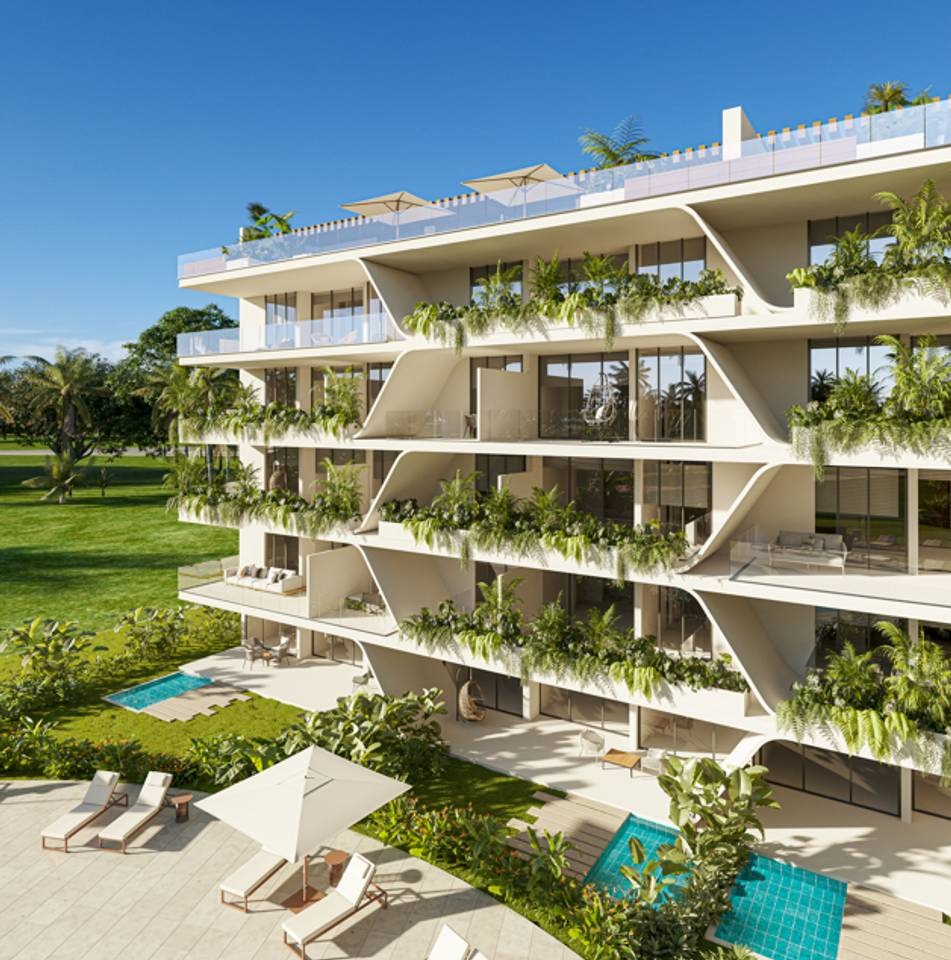 4A Coral Lake – Apartamentos en planos en Punta Cana, tipo suites, de 1 y 2 habs