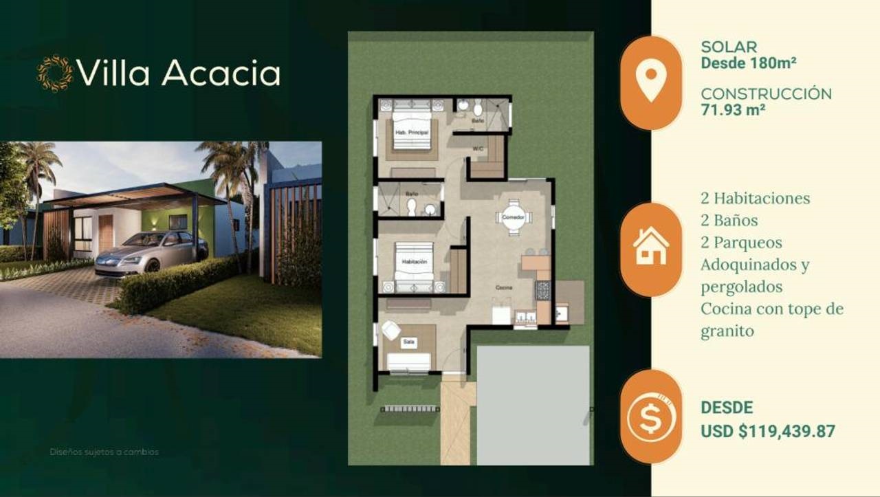 5A Ciudad del Sol – Sunset Gardens Casas y townhouses de bajo costo en Punta Cana