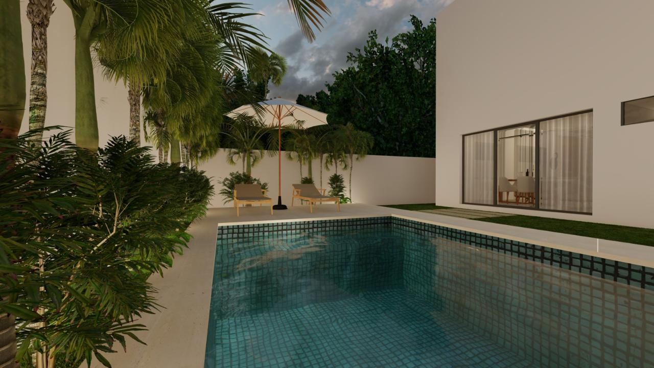 (6) Villa Eva – individual elegante en Brisas de Punta Cana, en planos con entrega de 6 a 12 meses