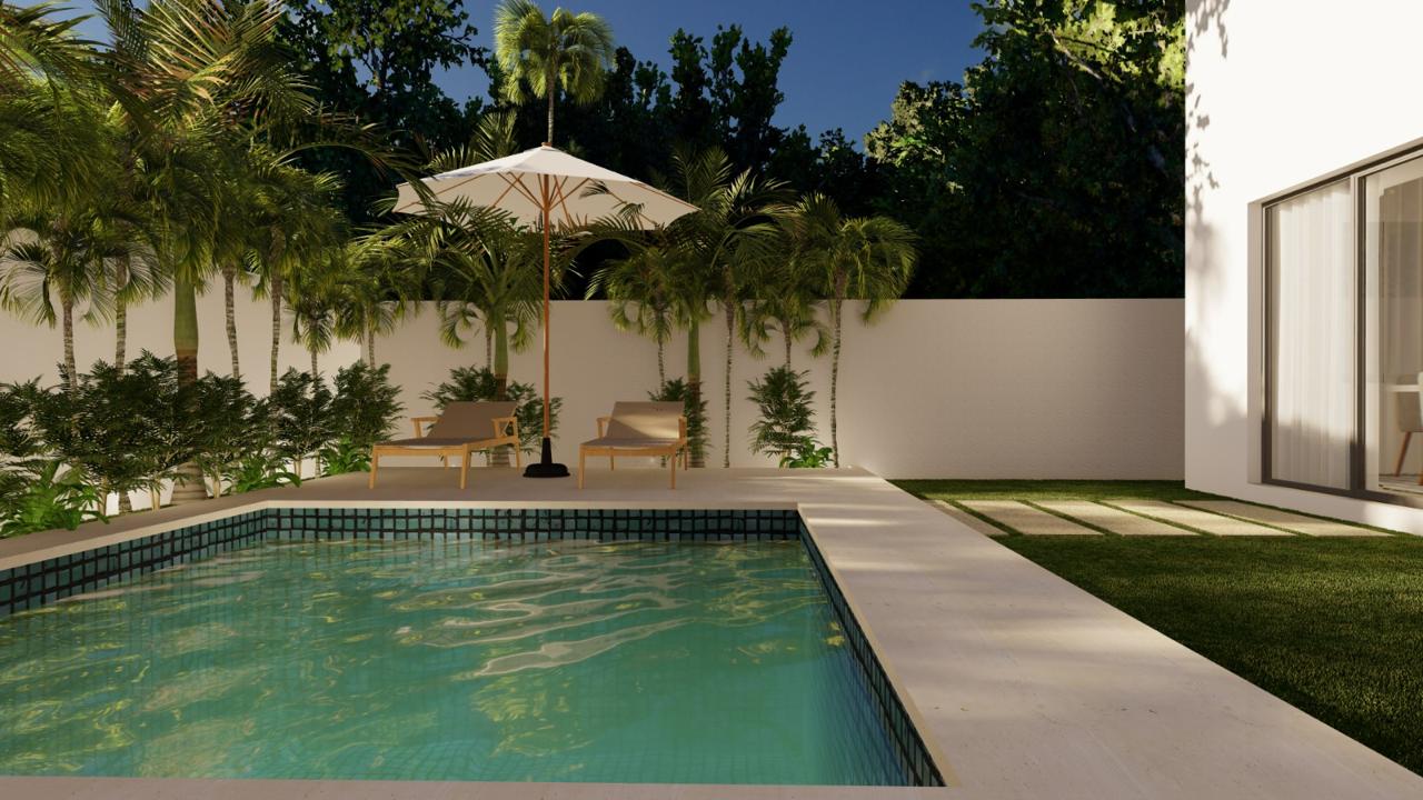 (7) Villa Elaia: Residencia Contemporánea de Un Nivel 3 Habs en Punta Cana
