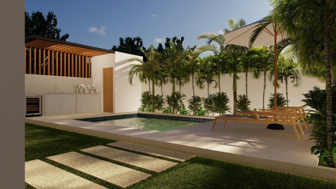 (8) Villa Elaia: Residencia Contemporánea de Un Nivel 3 Habs en Punta Cana