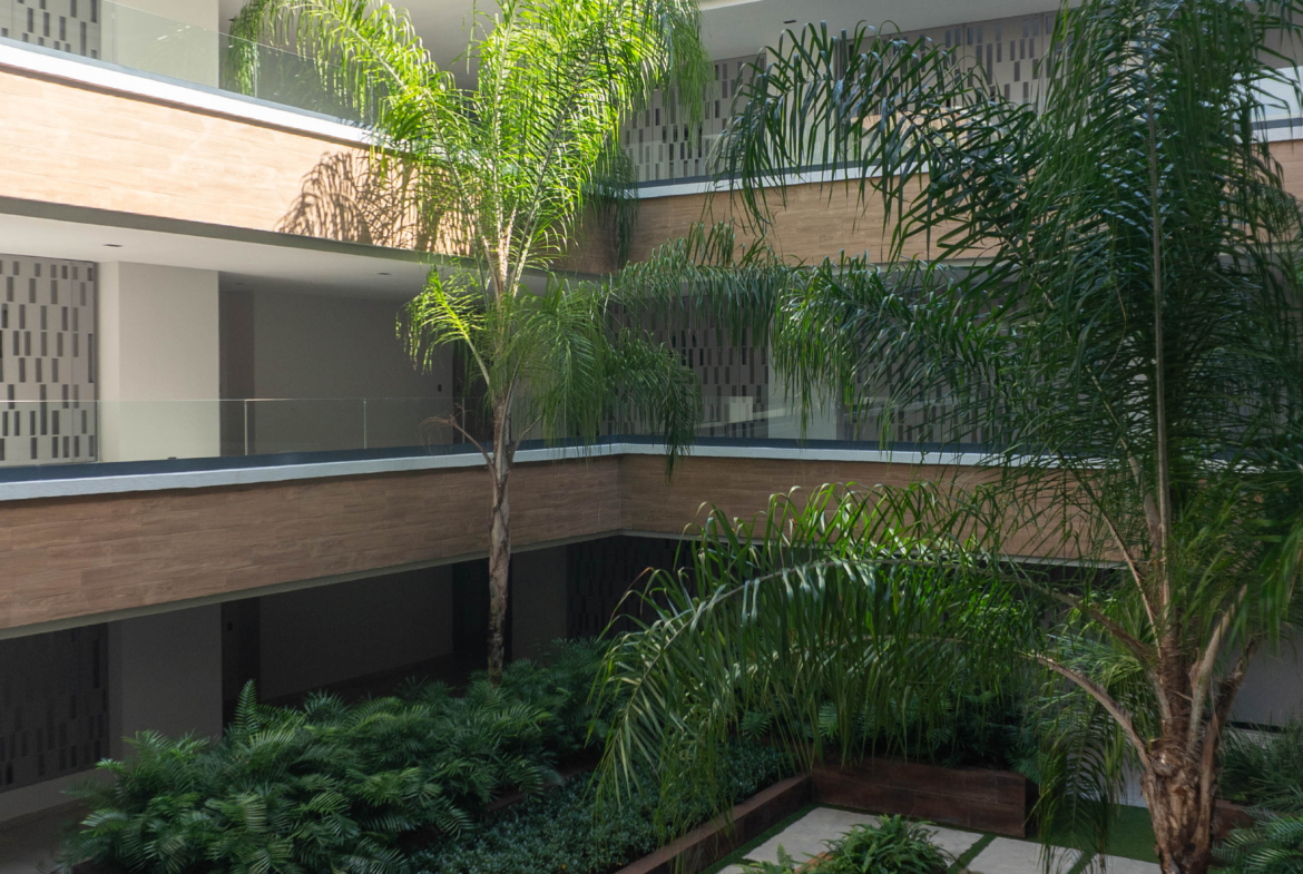 Green One II – Apartamentos de 1, 2 y 3 habs listos para entregar en Punta Cana, con Diseño Contemporáneo, Jardín Central y amenidades especiales