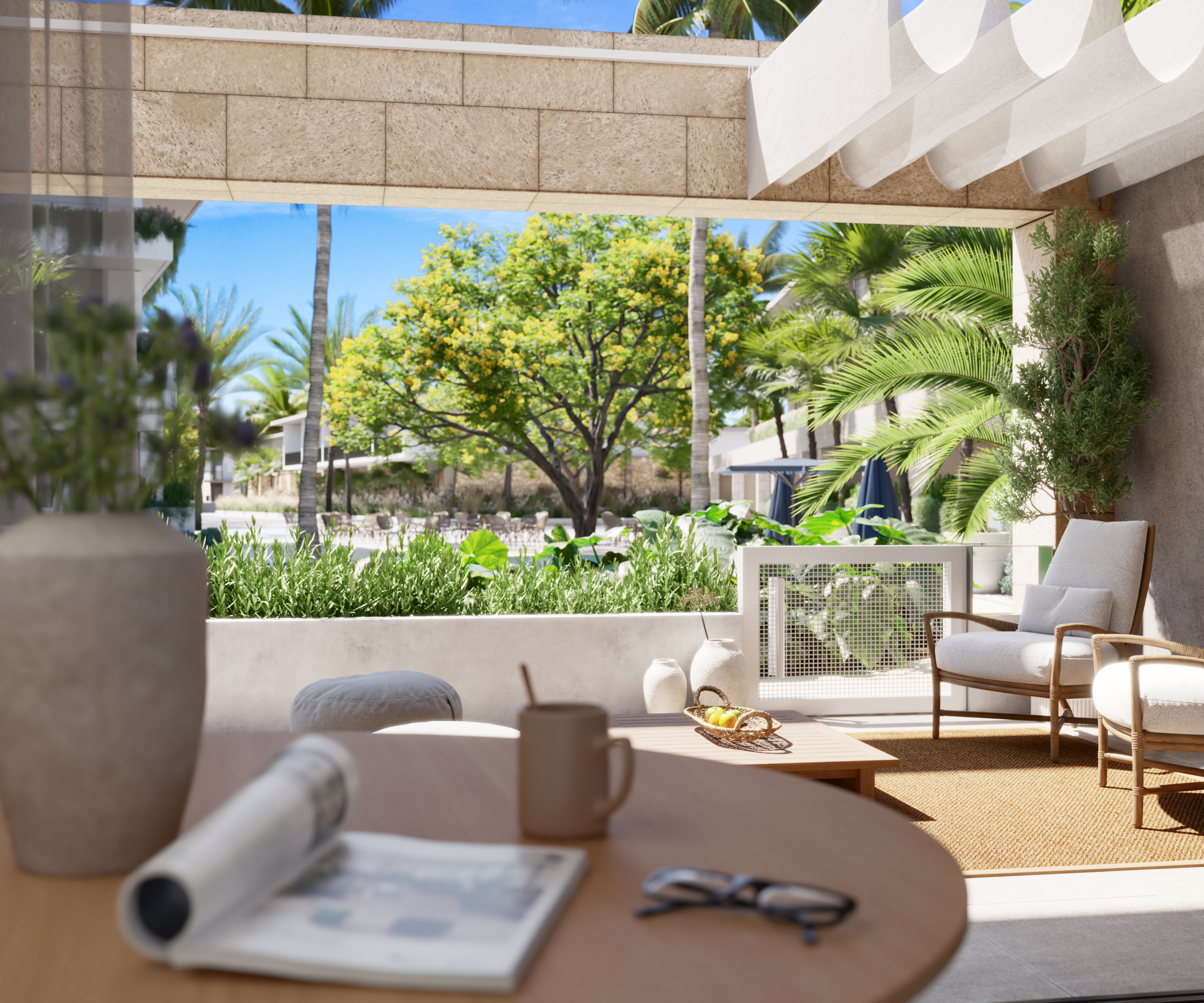 Tropicale – Vista Terraza Apartamentos 4 TROPICALE, hermosos apartamentos Modernos rodeados de la naturaleza